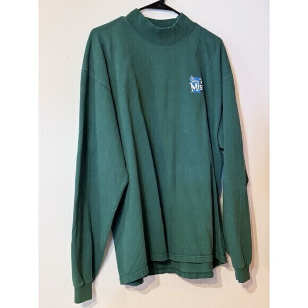 Vintage Rare Long Sleeve Sierra Mist Mock Turtleneck Shirt Unisex 90's Size XL
